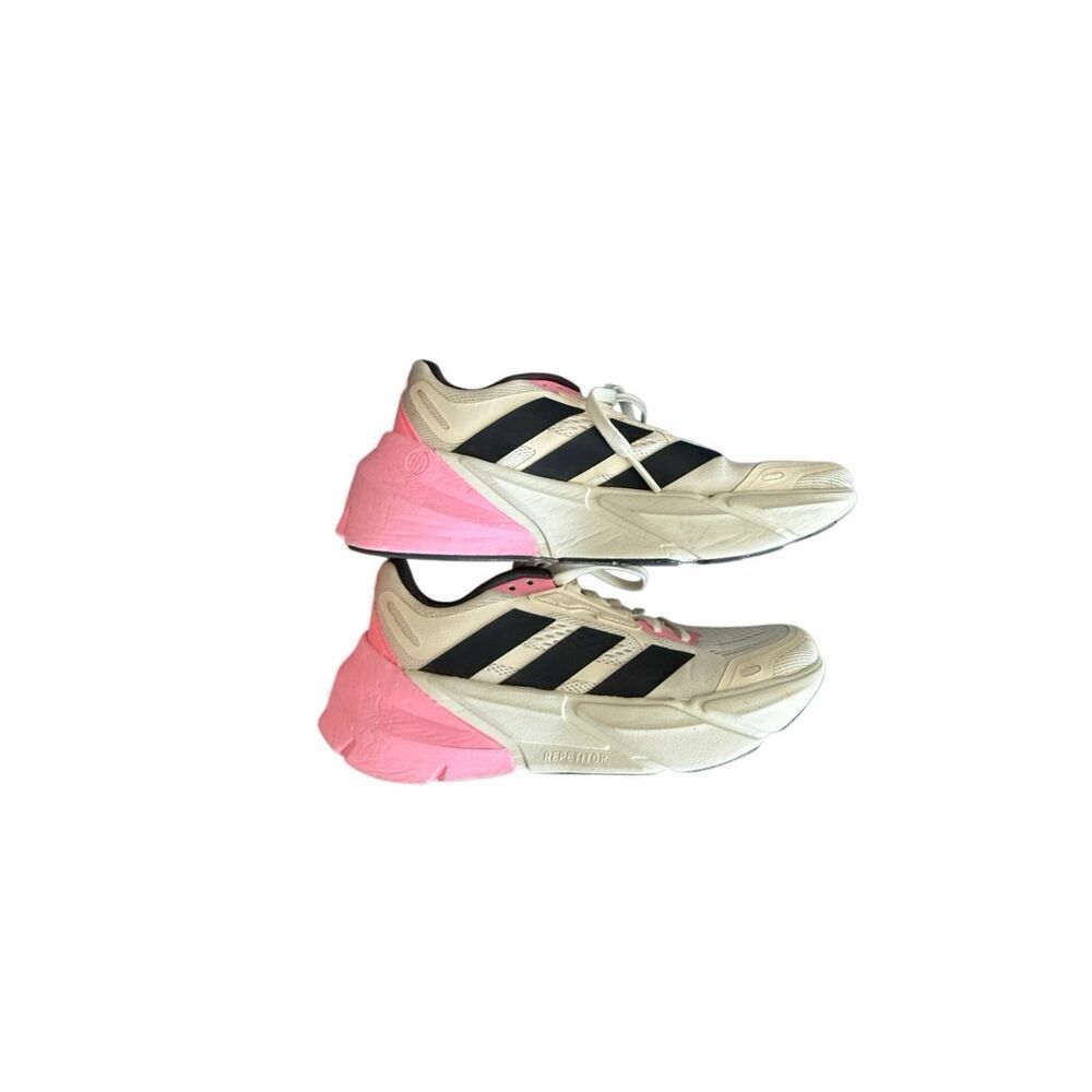 Adidas Womens Cloud White Beam Pink Adistar 1 Athletic Running Shoes Size 9